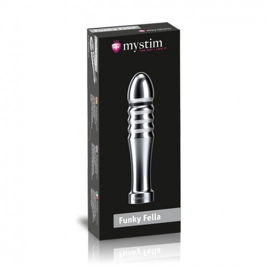 Ребристый фаллоимитатор для электростимуляции Funky Fella Rill Dildo - 13 см. - MyStim - купить с доставкой в Северске