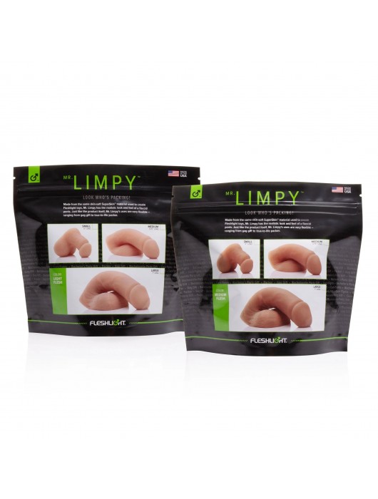 Мягкий имитатор пениса Fleshton Limpy среднего размера - 17 см. - Fleshlight - купить с доставкой в Северске