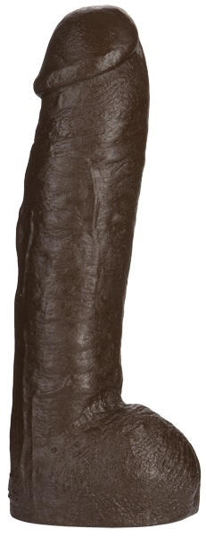 Большая насадка для трусиков Vac-U-Lock Realistic Hung - 31,7 см. - Doc Johnson - купить с доставкой в Северске