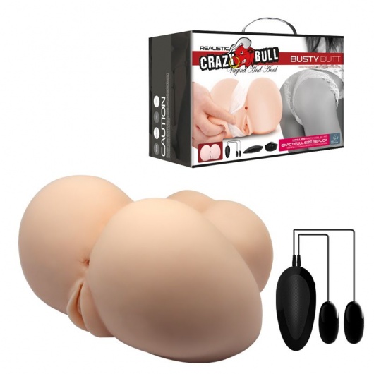 Вагина и анус с вибрацией Crazy Bull Busty Butt - Baile - в Северске купить с доставкой