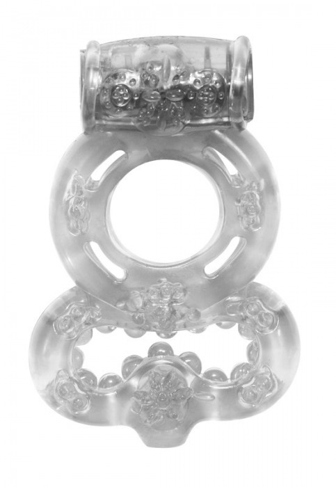 Прозрачное эрекционное кольцо Rings Treadle с подхватом - Lola Games - в Северске купить с доставкой
