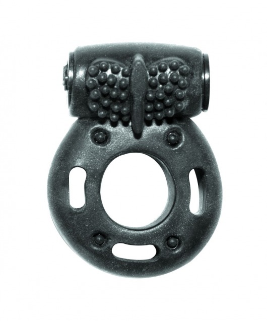 Черное эрекционное кольцо с вибрацией Rings Axle-pin - Lola Games - в Северске купить с доставкой