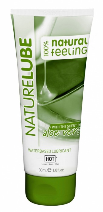 Смазка на водной основе с алоэ вера Nature Lube - 30 мл. - HOT - купить с доставкой в Северске
