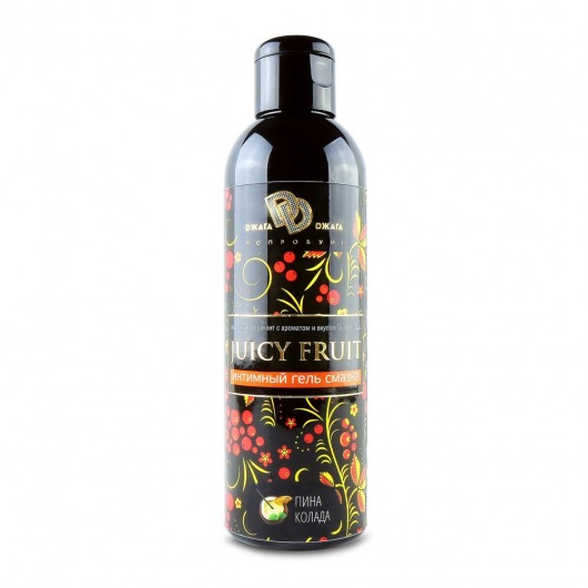 Интимный гель на водной основе JUICY FRUIT с ароматом пина колада - 200 мл. - БиоМед - купить с доставкой в Северске
