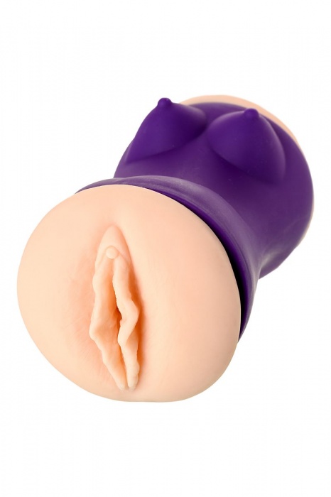 Двухсторонний мастурбатор JOS YARA в фиолетовой колбе - JOS - в Северске купить с доставкой