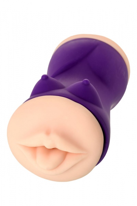 Двухсторонний мастурбатор JOS YARA в фиолетовой колбе - JOS - в Северске купить с доставкой