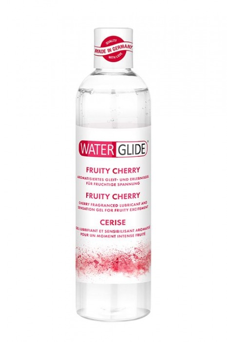 Лубрикант на водной основе с ароматом вишни FRUITY CHERRY - 300 мл. - Waterglide - купить с доставкой в Северске