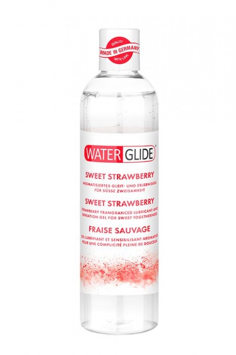 Лубрикант на водной основе с ароматом клубники SWEET STRAWBERRY - 300 мл. - Waterglide - купить с доставкой в Северске