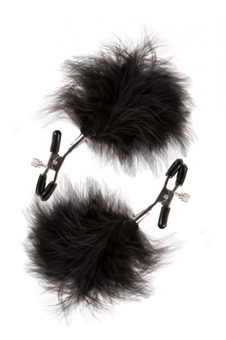 Зажимы для сосков с пухом FEATHERED NIPPLE CLAMPS - Blush Novelties - купить с доставкой в Северске