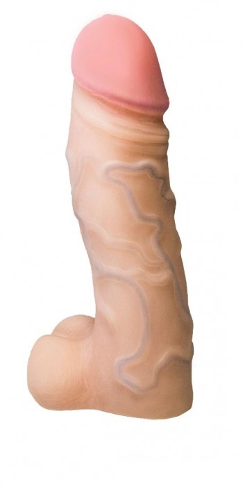 Реалистичная насадка с мошонкой REAL Standard - 15,5 см. - LOVETOY (А-Полимер) - купить с доставкой в Северске
