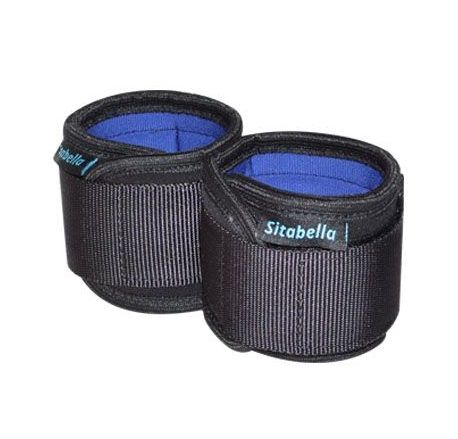 Неопреновые черно-синие наручники - Sitabella - купить с доставкой в Северске