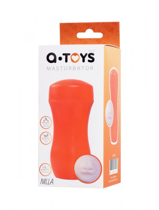 Мастурбатор-ротик A-Toys в оранжевой колбе - A-toys - в Северске купить с доставкой