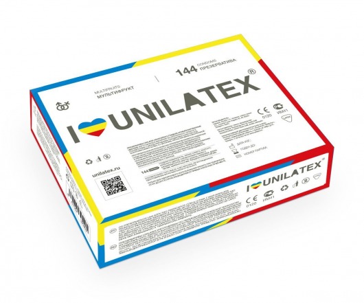 Разноцветные ароматизированные презервативы Unilatex Multifruits - 144 шт. - Unilatex - купить с доставкой в Северске