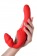 Красный безремневой страпон с вибрацией - ToyFa купить в Северске с доставкой в Orgasmix.ru Красный безремневой страпон с вибрацией - ToyFa - купить с доставкой в Северске