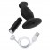 Черный анальный вибромассажёр Silicone Vibrating Prostate Massager 02 - 10,8 см. - Blush Novelties - в Северске купить с доставкой
