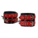 Красно-чёрные наручники из кожи - Sitabella - купить с доставкой в Северске
