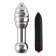 Серебристая анальная пробка OH T2 с рёбрышками и вибрацией - 17 см. - DIOGOL в Северске Серебристая анальная пробка OH T2 с рёбрышками и вибрацией - 17 см. - DIOGOL