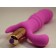 Розовый рельефный вибромассажёр для стимуляции точки G - 12 см. - 4sexdreaM